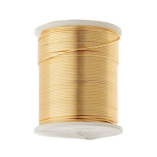 24 Gauge Gold Beading Wire by Bead Landing&#x2122;